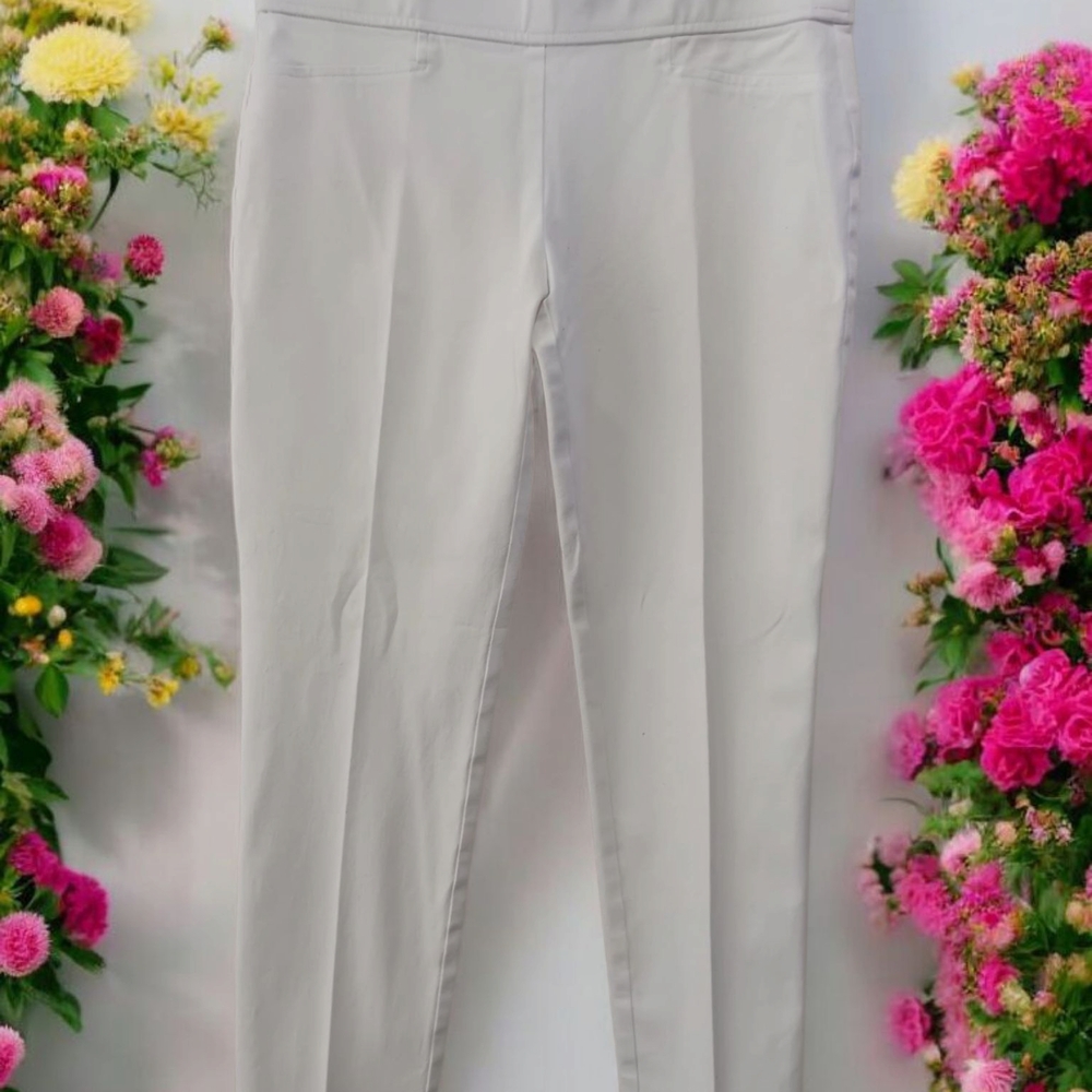 Ralph Lauren White Skinny Pants with Tailored Fit